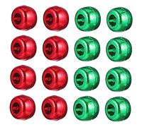 Uonlytech 1000Pcs Mixed Color Large Hole Plastic Beads Durable Spacer Beads for Handmade Jewelry Making DIY Crafts Accessories Red Green