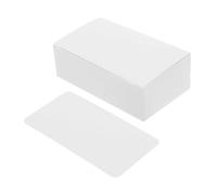 Uonlytech 100pcs Blank White Cards with Rounded Corners Double Sided Smooth Writing Surface for Vocabulary Business Note and Message Cards for DIY and Creative Projects