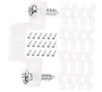 Uonlytech 100pcs Led Strip Mounting Bracket 14mm Silicone Led Light Clips Screws for Wall Cabinet Lighting Accessories