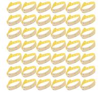 Uonlytech 100pcs Medical ID Wristbands for Adults, Adjustable Yellow Plastic Hospital Bracelets for Patient Identification, Writable Medical Identification Bands for Elderly Admission and