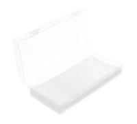 Uonlytech 100pcs Transparent Plastic Bill Holder Sleeves with Clear Money Storage Box Banknote Protector for Cash Organization and Financial Security Currency Sleeves for Easy Identification