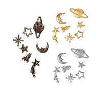 Uonlytech 105Pcs DIY Epoxy Craft Fillers Moon Star Accessories for Jewelry Making Durable Safe Alloy Supplies for Bracelets Necklaces Keychains and More