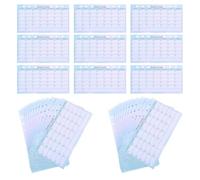 Uonlytech 10pcs A6 Budget Planner Refills with 6-Hole Ring Binder, Monthly Calendar Organizer Inserts, Weekly Budget Expense Tracker Pages, Mini Planner Refill Paper for Home and Office Use