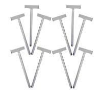 Uonlytech 10pcs Advertising Placard Stand Airport Pickup Sign Holder 17.10x7.66x0.79in Lightweight Reusable Stainless Steel Double Sided Sign Holder Design Trade Shows for Tour Guides