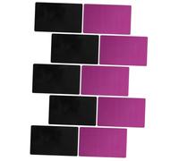 Uonlytech 10pcs Blank Metal Business Cards Thin Sublimation Aluminum Nameplates Lightweight DIY Card Making Material Elegant Black and Purple Practical Engraved Design