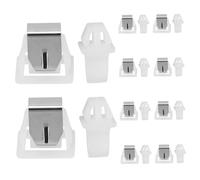 Uonlytech 10pcs Clothes Dryer Lock Kit Accessories Dryer Machine Washing Laundry Machine Clothes Washer Refrigerator Locks Washer Lid Lock Assembly Slam Latches Plastic