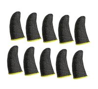 Uonlytech 10Pcs Gaming Sweat Finger Covers Enhanced Dexterity Mobile Game Controller Thumb Sleeves for Improved Touch Sensitivity and Friction Control