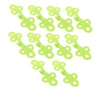 Uonlytech 10pcs Handmade Chinese Knot Buttons Three Leaf Closure Lightweight Breathable DIY Clothes Decorations for Cheongsam Spring Summer Outerwear Accessory