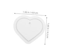 Uonlytech 10pcs Heart Shaped Silicone Resin Molds for DIY Jewelry Making Romantic Pendant Keychain Casting Versatile Craft Mold Compatible with Epoxy Wax for Handmade Charms and Accessories