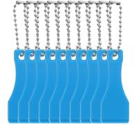 Uonlytech 10pcs Plastic Lottery Ticket Scratcher Tool with Flat Edges for Easy Scratching, Lightweight and Portable Plastic Scraper for Scratchcards and Tickets