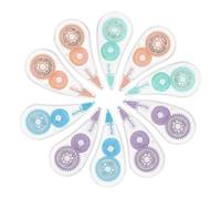 Uonlytech 10pcs Student Correction Tape Portable Mini Whiteproofing Tape for School Stationery Supplies Ergonomic Design Convenient to Write Correcting Paper