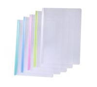 Uonlytech 10pcs Transparent Report Binder Sliding Bar File Folders Organizer Covers with Non Slip Locking Clamp for School Office Document Display