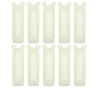 Uonlytech 10PCS Universal Silicone Remote Control Protective Covers, Waterproof Dustproof Silicone Sleeve Glow-in-the-Dark Bear Ears Design, Medium Size Remote Protector for TV and Air
