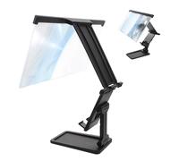 Uonlytech 12-inch Black Smartphone Screen Magnifier with Detachable Stand Mobile Phone Screen Amplifier for Desk Use Hands-free Mobile Phone Lifter Compatible