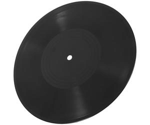Uonlytech 12-Inch Retro Black Vinyl Record Wall Decor Plastic Record Hanging Ornament for Bar Cafe Interior Decoration Single Piece Fake Decorative Vinyl