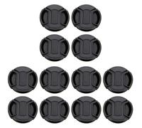 Uonlytech 12 Pcs Camera Lens Cover Camera Lens Lid Camera Lenses Back Lens Cap Camra Camera Body Cap 55mm Lens Cap Lens Protector Lens Rear Cap Shots Central Plastic Protection Cap