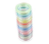 Uonlytech 12 Rolls Luminous Multi Function Sewing Thread Convenient Stitching Supplies for Craft Projects DIY Embroidery Floss Colors for Weaving Bracelets and Decorations