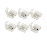 Uonlytech 12pcs 4 Pin RGB Led Strip Connector for Led Tape Light Strip Buckle Clip
