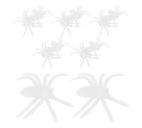 Uonlytech 12Pcs Glow in the Dark Realistic Plastic Spiders Set, Small 6X5.5Cm Halloween Spider Decorations for Party, Haunted House, and Craft Props