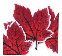 Uonlytech 12pcs Maple Leaf Embroidery Applique Patches DIY Sewing Accessories for Clothes Hats Bags Easy and Hand Sew Autumn Leaf Repair and Decoration Craft