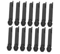 Uonlytech 14pcs Black Zipper Pull Replacement Tabs Repair Kit for Luggage Backpacks Suitcases with Double Explosion Design and International Standard Lock for Secure Travel