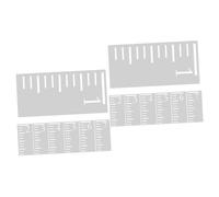 Uonlytech 14pcs Boy Girl Growth Chart Ruler Plastic Boys and Girls Height Stencil Reusable Growth Chart and Wall Height and Wall