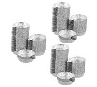 Uonlytech 150pcs Aluminum Foil Weighing Tray Sample Weighing Plate Disposable Lab Surface Plate for Chemistry Experiments