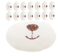 Uonlytech 15pcs DIY Cartoon Bear Nose Cloth Mouths for Stuffed Animals Safety Noses for Doll Making Crochet Plush Accessories Creative Craft Supplies for Handmade