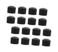 Uonlytech 16pcs 15.8mm Foosball End Caps Rubber Safety Plugs Table Football Rod Covers Replacement Accessories for Foosball Machine