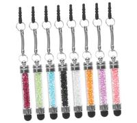Uonlytech 16pcs Mixed Capacitive Stylus Pens Domed Tips for Phone and Tablet Crystal Decoration Portable Design for Easy Storage and Handwriting