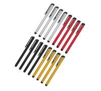 Uonlytech 16pcs Stylus Pen Set for Touchscreen Devices, Capacitive Phone Stylus, Tablet Precision Screen Pens in Black and Red, Compatible Smartphones and Tablets for Accurate Touch Input