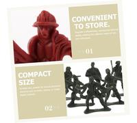 Uonlytech 180pcs Miniature Soldier Models Realistic Figurines for Collectors with Authentic Detailing and Craftsmanship for Sand Table Display Desk Shelf Case