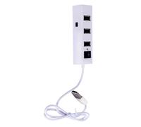 Uonlytech 1pc 4 Ports Usbhub Desktop Computer USB Hub Travel Adapter USB Adaptor 2.0 USB Port USB Multi Charger Hub Multi-port USB Hub Adapter for Computer Splitter Two-color