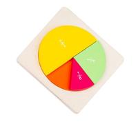 Uonlytech 1Pc Educational Fraction Circles Learning Kit Colorful Puzzles for Visualize and Understand Fractions Montessori Teaching Resources for Math