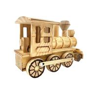 Uonlytech 1pc Model Train Home Vintage Style Decor Train Decor Train Boy Decorative Classic The Train Trains Vintage Ornaments Wood Craft Wood Desktop Adornment Wood Ornament