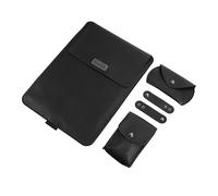 Uonlytech 1set Portable Laptop Sleeve Stand and Scratchproof Liner Bag for Includes Mouse Bag and Data Cable Strap for Travel and Work