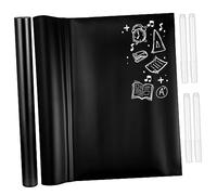 Uonlytech 1set Self Adhesive Blackboard Film Chalkboard Stickers for School Office Kitchen Smooth Surfaces Easy Peel and Stick Writing Message Board 2pcs