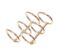 Uonlytech 2 Pcs Desk Calendar Binding Ring Flash Card Rings Ring Binder Clips Large Binder Rings Ring Clips Circle Clips Rings Small Ring Binder Clip Rings Small Binder Rings Iron White