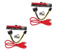 Uonlytech 2 Sets Pcie Mining Graphics Card Pcie Extension Cable for Laptop External Gpu Computer Part Graphics