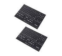 Uonlytech 2 Sheets Keyboard Film Sticker Laptop Keyboard Lettering Stickers Keyboard s Laptop English Keyboard s English Laptop Blaxk Notebook Pvc