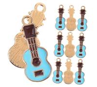 Uonlytech 20pcs Metal Guitar Charms Diy Music Jewelry Charms for Bracelets Necklace Earrings