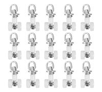 Uonlytech 20pcs Pergola Canopy Runners Roller Curtain Carrier with Twin Wheeled Carriers and Track Roller Wheel, Plastic and Stainless Steel Curtain Silent Pulley for Sliding Doors