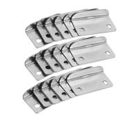 Uonlytech 20pcs Right Angle Metal Lock Plates for Drawer Cabinet Cupboard Security Durable Strike Plate Fillers for Office Furniture Easy Installation Replacement Hardware