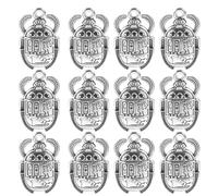 Uonlytech 20Pcs Vintage Beetle Charm Pendants for DIY Jewelry Making Ancient Style Alloy Charms for Necklaces Bracelets Keychains Accessories