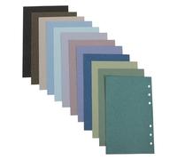 Uonlytech 24Pcs A6 Binder Refill Paper 120Gsm Double-Sided Loose Leaf Notebook Sheets 108X171Mm Replacement Pages for Journaling Scrapbooking and Planner Organizer