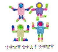 Uonlytech 24pcs Fidget Sensory Gyroscope Robot Chain Decompression for Adults and Stress Relief Fingertip Cool Gadgets for Office and Home