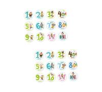 Uonlytech 24pcs Monthly Stickers for Newborns Adorable Boy Girl Animal Milestone Stickers Creative Belly for Month Olds for Shower Decorations Neutral Event