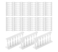 Uonlytech 24PCS Resin Miniature Garden Handrail Fence Panels for Dollhouse Decoration, Tiny Decorative Fencing Border for Fairy Garden DIY and Dollhouse Gardening Accessories