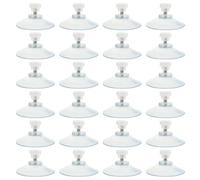 Uonlytech 24pcs Small Plastic Suction Cups Screw Threads Strong Suction Pads for Bathroom and Kitchen Storage Hooks