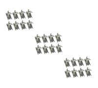 Uonlytech 24pcs Sturdy Clips for Freezer Refrigerator Shelf Clamps Square Design Magnetic Rack Support Brackets